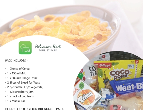 Start the day right with a breakfast pack when you stay with us!